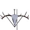 Rebar art, 10-point deer skull, metal hunting mount view 4