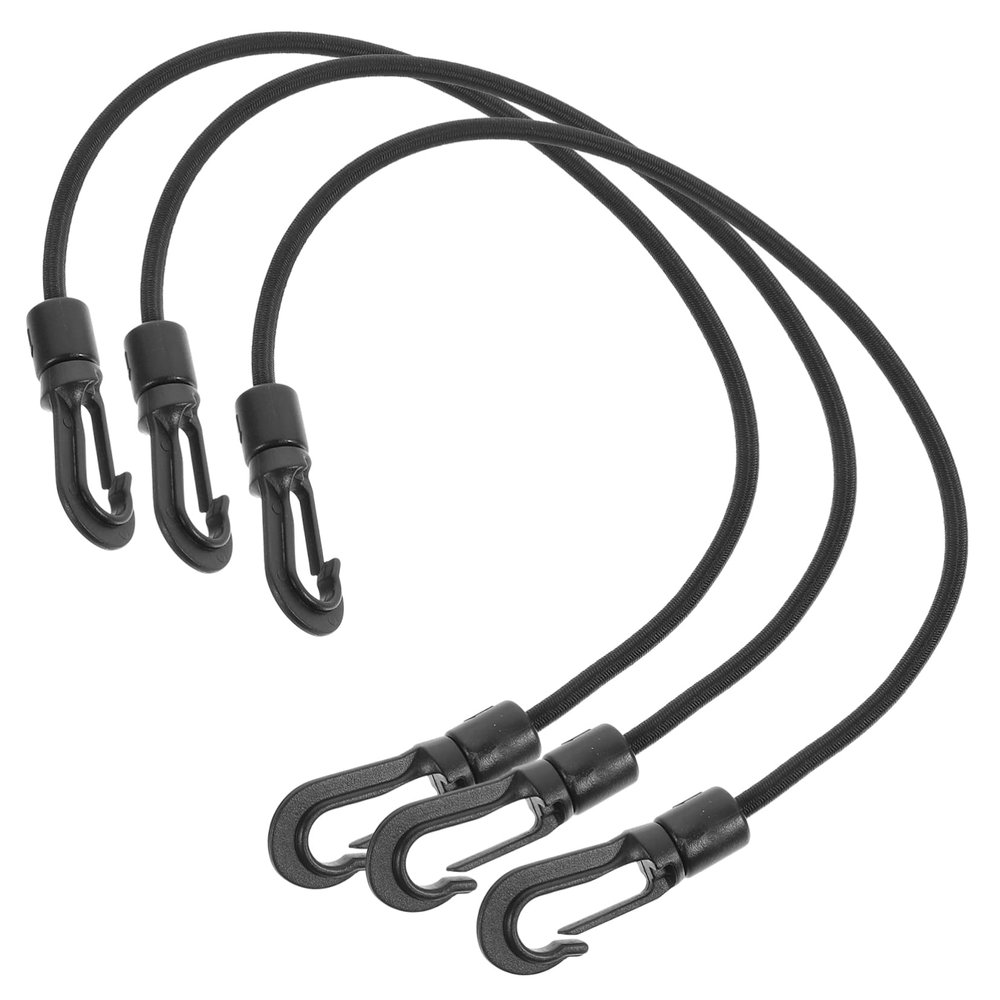 CORHAD 3pcs Elastic Dock Mooring Line Hook for Boats Tie Off Rope Lightweight Accessory for Kayaks Holders Easy to Use Carry High-Grade Material for Performance