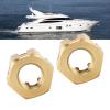 Airshi Boat Outboard Propeller Nut, Duty Metal F15 06000016 Boat Outboard Motor Nut High Strength Small Size for Repair view 2