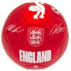 England Phantom Signature Team Merchandise Soccer Ball Red/White Size 5 view 1