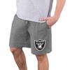 Concepts Sport Men's Charcoal Las Vegas Raiders Quest Knit Jam Shorts view 1
