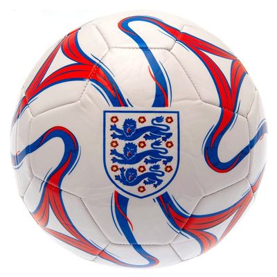England Officially Licensed FA Cosmos Football - White, Size 5, 26 Panel for Kids and Adults