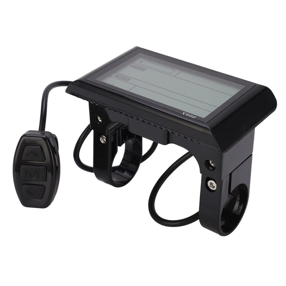 Akozon 36V 48V Electric, Display Control Panel Bicycle Display LCD S900 Electric Modification Meter for Bicycle