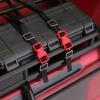 Tie Down Straps 5pcs 1/10 Scale Red Adjustable Length for RC Roof Rack, Nylon Polyester Iron DIY Decor, Simulation Details for 1/10 Crawler Truck Luggage view 2