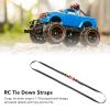 Tie Down Straps 5pcs 1/10 Scale Red Adjustable Length for RC Roof Rack, Nylon Polyester Iron DIY Decor, Simulation Details for 1/10 Crawler Truck Luggage view 4