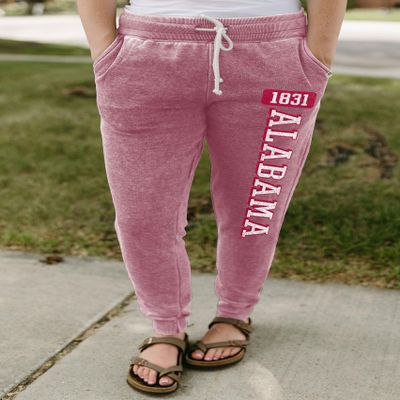 Alabama Crimson Tide NCAA Officially Licensed Women's Jogger Sweatpants Burnout, XX-Large