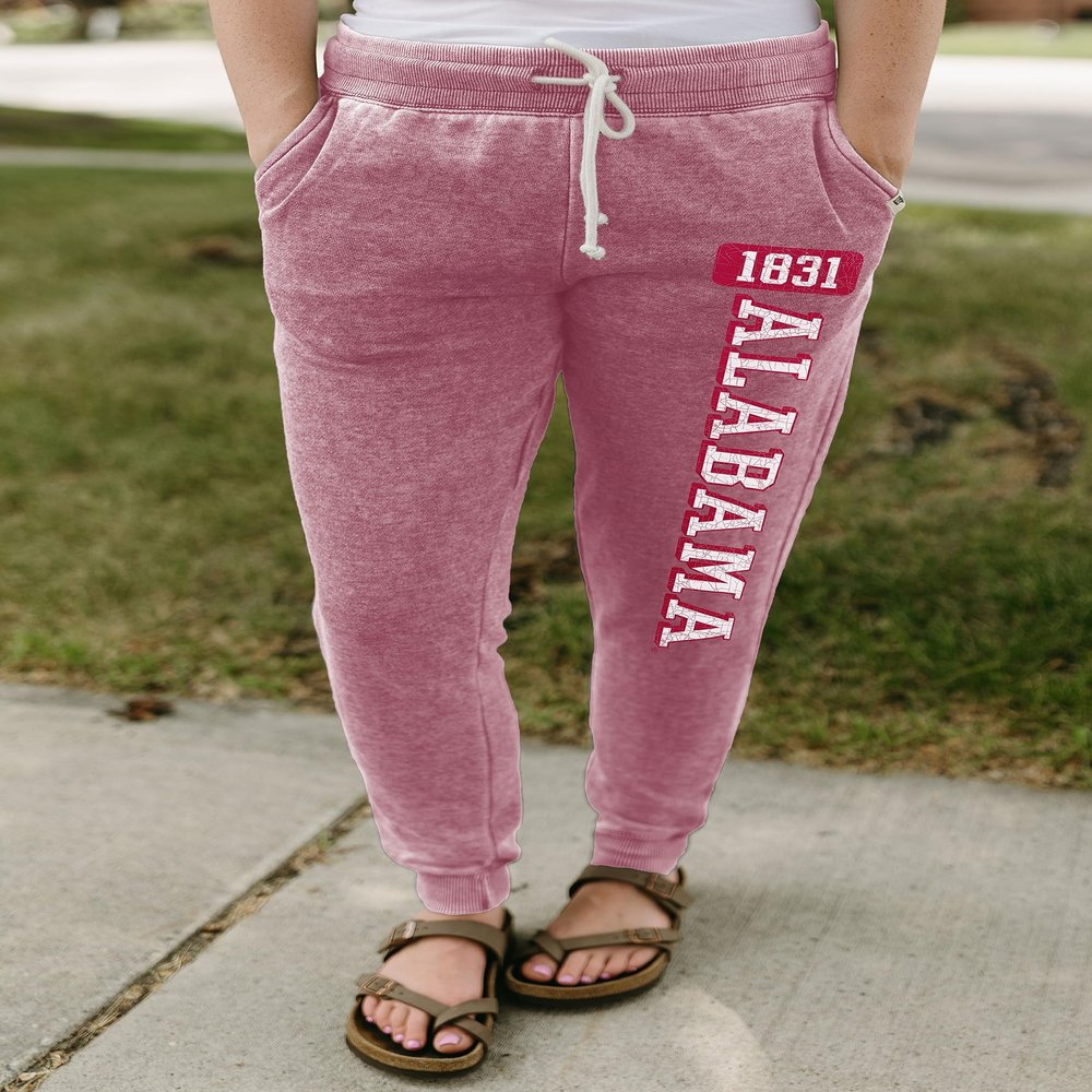 Alabama Crimson Tide NCAA Officially Licensed Women's Jogger Sweatpants Burnout, XX-Large