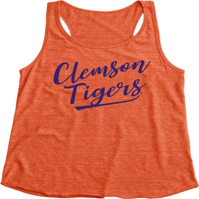 Clemson Tigers NCAA Officially Licensed Women's Tank Top Tri-Blend Signature, Medium