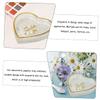 LIFKOME Glass Jewelry Dish Heart Shaped Cake Pan Heart Ring Makeup Tray Jewelry Plate Serving Plate Trinket Holder Tray Shaped Display Holder Dish view 3