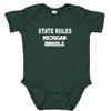 State Rules Michigan Drools Cute Baby Bodysuit (12 Months) view 1