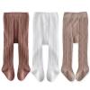 EPEIUS Baby Tights Infant Girl Footed Leggings White Khaki Brown 6-12M view 1