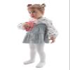 EPEIUS Baby Tights Infant Girl Footed Leggings White Khaki Brown 6-12M view 4