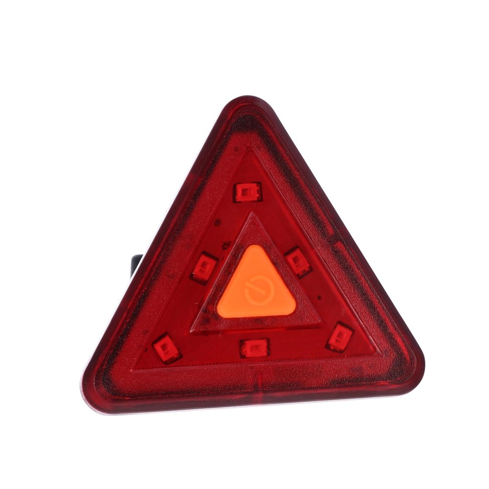 1pc Triangular Tail Lights Bike Rear Light Bike Warning Lamp Red