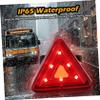 1pc Triangular Tail Lights Bike Rear Light Bike Warning Lamp Red view 4