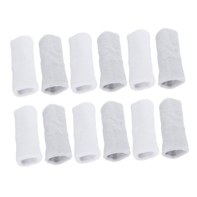 BESPORTBLE 12pcs Compression Wristband Breathable Sports Wrist Support for Basketball Volleyball Tennis and More Durable Elastic Cuffs for Men and Women White