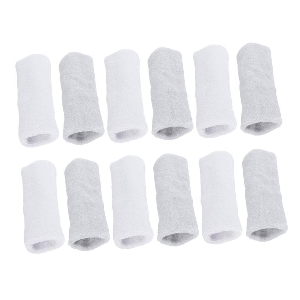 BESPORTBLE 12pcs Compression Wristband Breathable Sports Wrist Support for Basketball Volleyball Tennis and More Durable Elastic Cuffs for Men and Women White