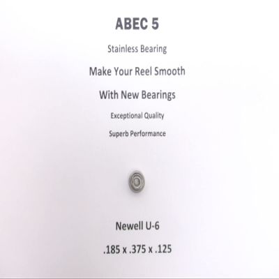 ell Reel Part 546 3.2 U-6 ABEC 5 Stainless Bearing .185 x .375 x .125#16