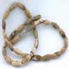 12x5 12mm x 5mm Melon Gemstone Gem Stone Picture Jasper Bead 15 Inch Strand PJB2 view 1