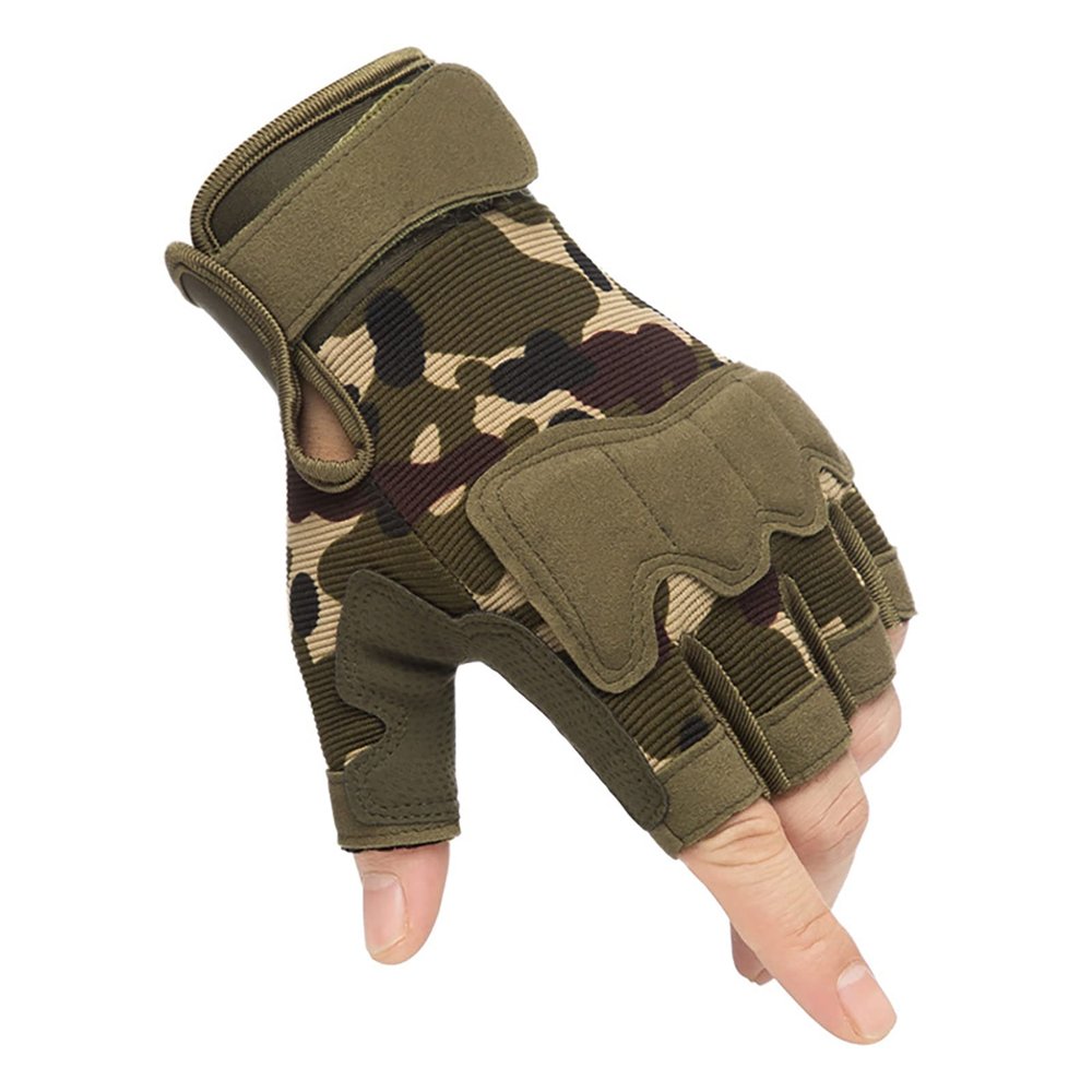 Parachute Protective Gloves, Protective Gloves Half Finger Gloves Half Finger Thickening Gloves 2 PCS Quick Release Fabric Pressure Relief for