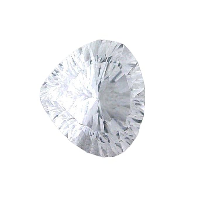 16x12 16mm x 12mm Custom Laser Concave Pear Brazil AAA Diamond Quartz Gemstone