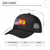 America Spain Friendship Flag Solid Mesh Baseball Cap Exudes Charm view 4
