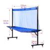 RENLXFI Table Tennis Ball Catch Net, Metal Ping Pong Practice Net with Wheels, for Adults & Kids Serves and Multi-Ball Training, Indoor Outdoor Collection Net view 3