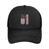 Christian Distressed White USA Flag Solid Mesh Baseball Cap Exudes Charm view 1
