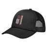 Christian Distressed White USA Flag Solid Mesh Baseball Cap Exudes Charm view 2