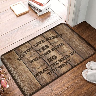 Outdoor Rug Doormat Do You Live Here Rug Summer Welcome Mat Door Mat Outdoor Entrance (Size : 40X60CM)