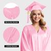 Herrenbek Shiny Graduation Cap and Gown 2026 Tassel Adult Set for High School and Bachelor view 3