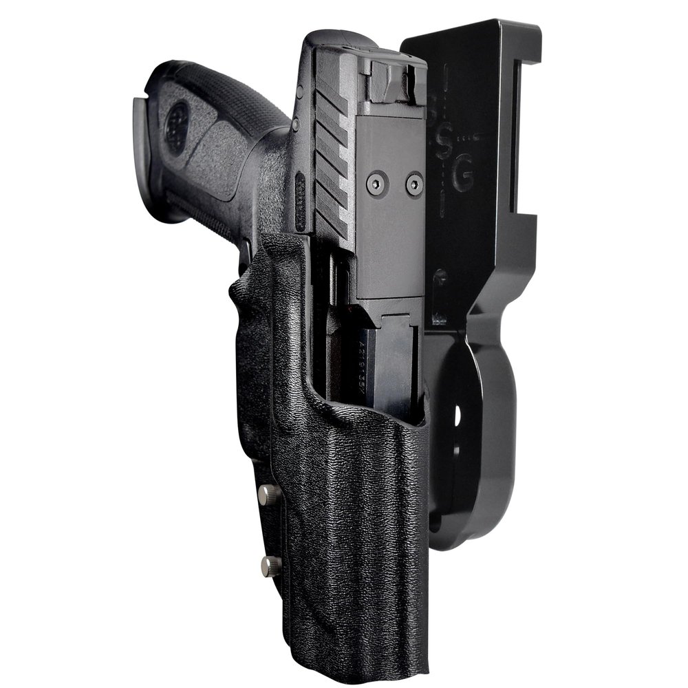 Pro Heavy Duty Competition Holster fits Beretta APX A1 Full Size (Right-Hand Draw, Black/Black)