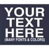5X-Large Navy Blue Mens Custom Add Your Text Personalized T-Shirt view 4
