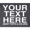 5X-Large Heather Black Mens Custom Add Your Text Personalized T-Shirt view 4