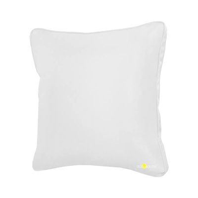 Oceansouth Boat Deck Pillow/Outdoor Waterproof Throw Pillow (White, 16" x 16") Cushion Outdoor Furniture Lumbar Back for Chair Patio seat Cover Chairs Home Decor Pillows Waterproof Bed Cases Garden