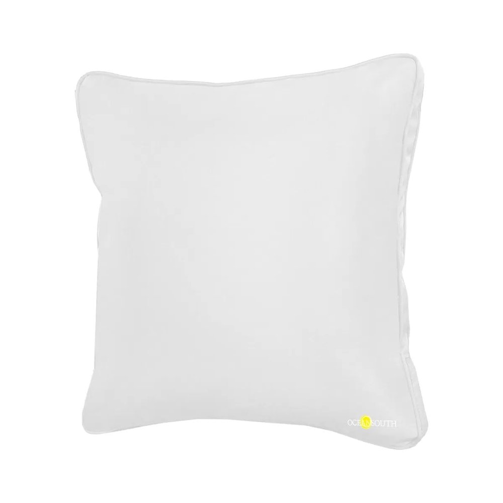 Oceansouth Boat Deck Pillow/Outdoor Waterproof Throw Pillow (White, 16" x 16") Cushion Outdoor Furniture Lumbar Back for Chair Patio seat Cover Chairs Home Decor Pillows Waterproof Bed Cases Garden