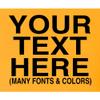5X-Large Gold Mens Custom Add Your Text Personalized T-Shirt view 4