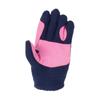 Little Rider Childrens/Kids Fleece Riding Gloves (M) (Navy/Pink) view 2