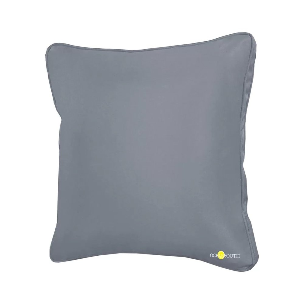 Oceansouth Boat Deck Pillow/Outdoor Waterproof Throw Pillow (Gray, 16" x 16") Cushion Outdoor Furniture Lumbar Back for Chair Patio seat Cover Chairs Home Decor Pillows Waterproof Bed Cases Garden