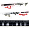 Fishing Poles Ultra Light Spinning Fishing Rod 1.5M-2.4M Boat/Raft Rod Power Lure Spining Rock Travel Pole Superhard Telescopic Fishing Rod (Size : 1.8m) view 3