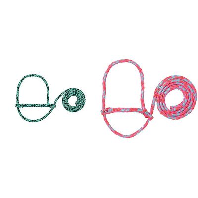 Weaver Leather Poly Rope Sheep Halter Bundle (Mint/Black/Gray and Hot Pink/Coral/Mint)