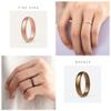 ThunderFit Women Breathable Silicone Bridal Rings Sets For Her, Wedding Bands - 4mm Wide, 1.5mm Thick - 1-12 Variety Multipack view 4