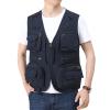 CJQJPNZ Quick-Dry Hiking Vest with Multi-Pockets, Perfect for Photography Dark Blue 3XL view 1