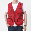 CJQJPNZ Quick-Dry Hiking Vest with Multi-Pockets, Perfect for Photography Dark Blue 3XL view 3