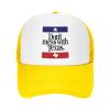 Dont Mess with Texas Trucker hat Mesh Baseball Cap Women Sun Hat Cowboy hat Men Hat Dad Hat Yellow view 2