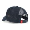 ililily Extra Large Solid Cotton Mesh Back Baseball Cap XL Big Trucker Hat (as1, Alpha, x_l, Navy - Curved) view 4
