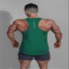Jed North Men's Quick Dry Microfiber Bodybuilding Stringer Tank Top Weight-Training Y-Back Racerback,Green,XXX-Large view 2