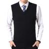 Dvbfufv Fashion Sweater Man Pullovers Vest Slim Fit Sweater Knitwear Sleeveless Winter Korean Style Casual Vest Black M view 1