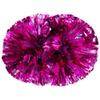 2 Pcs Cheerleading Pom Poms for Kids Adults, Metallic Matte Iridescent Pom Poms Cheerleader with Baton Handle for Boys Girls Cheer Poms Team Spirit Cheering Dance School Sport Games Competition view 1