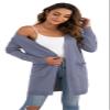 VIISHOW Women's Classic Draped Kimono Cardigans Long Sleeve Open Front Casual Knit Sweaters Coat Soft Outwear, Pure Gray, X-Large view 3