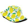 Trendy Lemon Print Bucket Hat for Women Men Packable Summer Travel Beach Sun Hats view 2